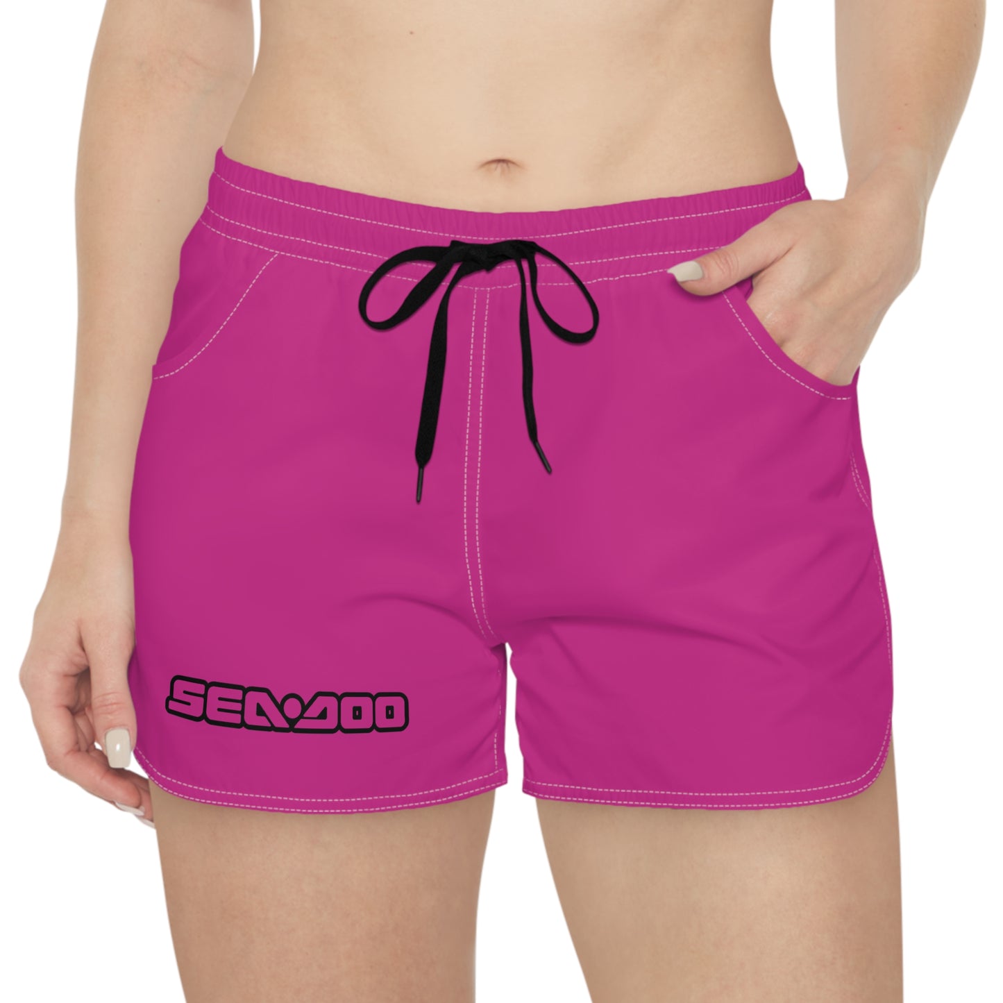 SeaDoo Performance Swim Shorts Women's Beach Riding Shorts Pink