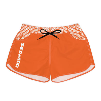 SeaDoo Performance Swim Shorts Women's Beach Riding Shorts Orange - Vert