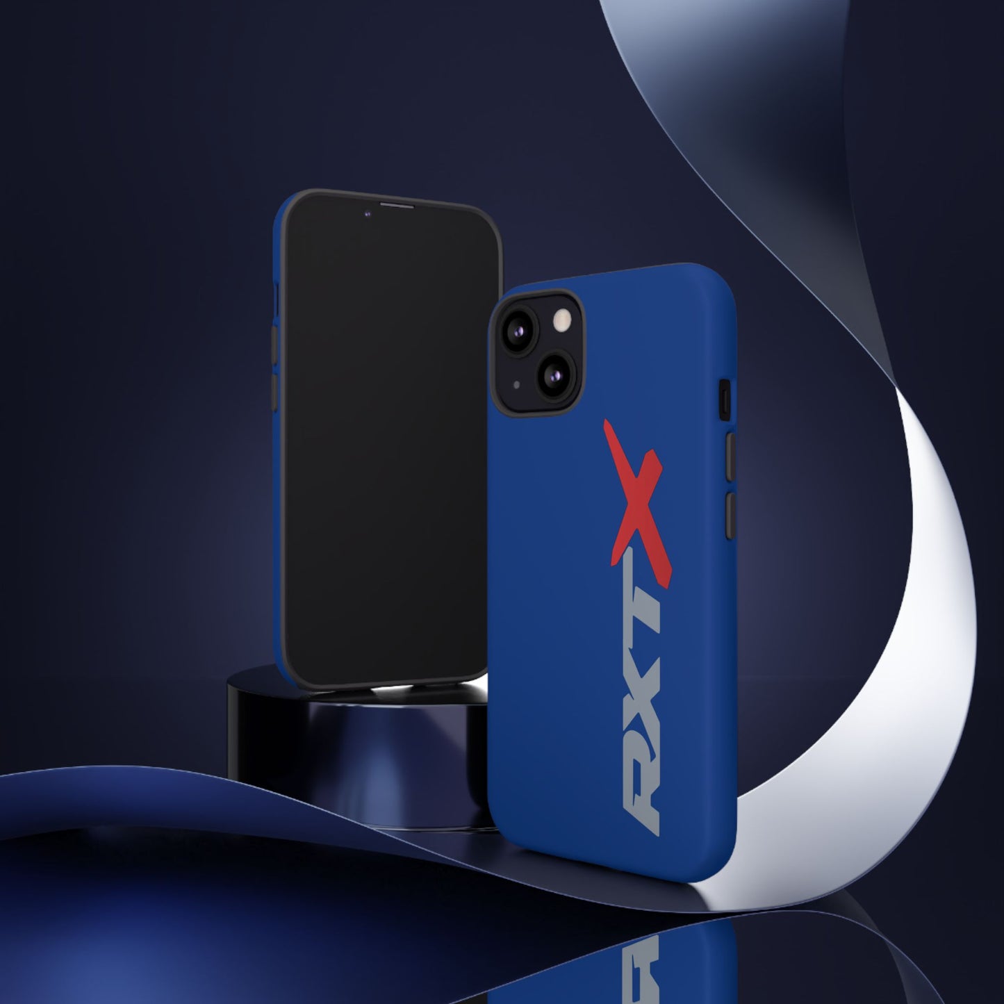 RXTX Tough Phone Case Protective Cover - iPhone Samsung Google Pixel Dark Blue
