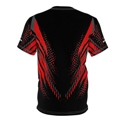 SeaDoo GTRX X-Team Cyber Racing Dri Fit Tee — Grey Red & Black All-Over Print