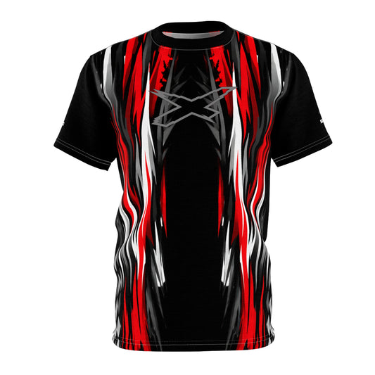 SeaDoo X-Team Racing Graphic Tee — Red & Black All-Over Print