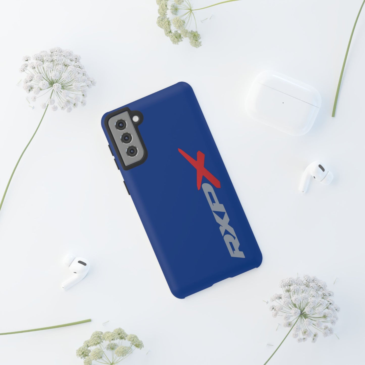 RXPX Tough Phone Case Protective Cover - iPhone Samsung Google Pixel - Dark Blue