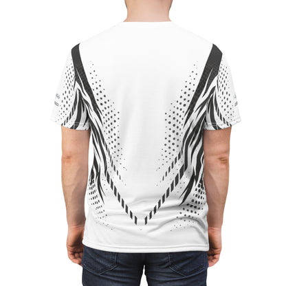 SeaDoo GTX X-Team Cyber Racing Dri Fit Tee — Grey & White All-Over Print