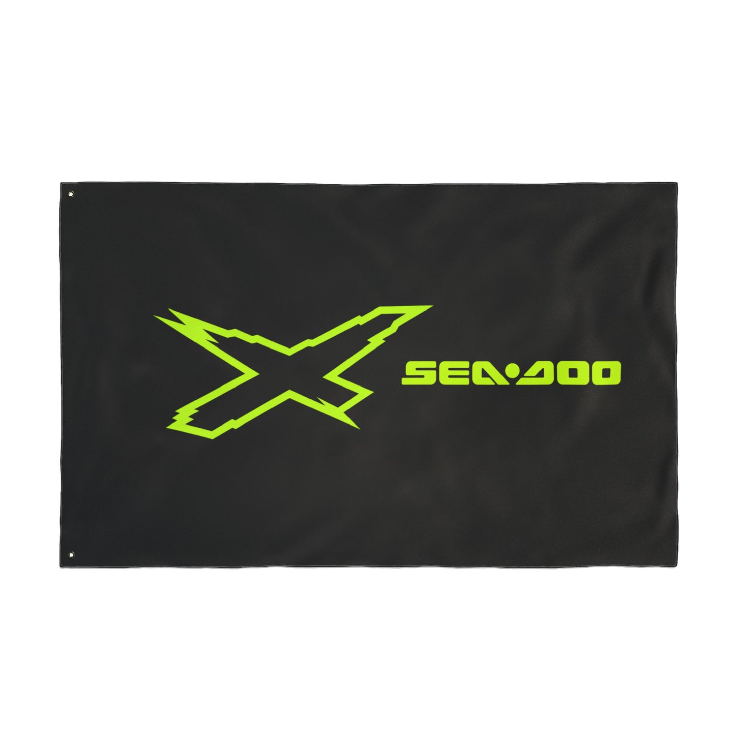 Sea‑Doo X-Team Performance Flag — Double‑Sided Manta Green Watersports Banner