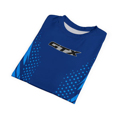 SeaDoo GTX X-Team Cyber Racing Dri Fit Tee — Gulfstream Blue & Abyss Blue All-Over Print