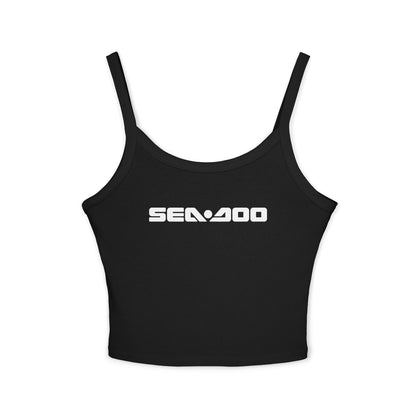 Sea-Doo Sexy 2000 Crop Tank Top — Women’s Spaghetti Strap Graphic Tank