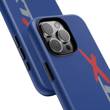 RXTX Tough Phone Case Protective Cover - iPhone Samsung Google Pixel Dark Blue