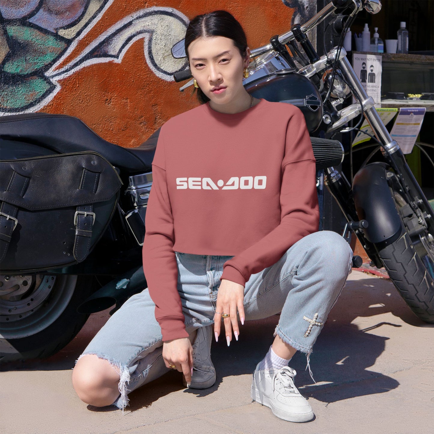SeaDoo Cropped Sweatshirt | Watersports Jet Ski Apparel