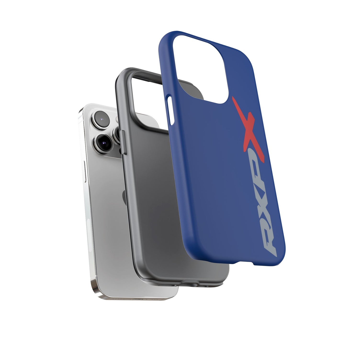 RXPX Tough Phone Case Protective Cover - iPhone Samsung Google Pixel - Dark Blue