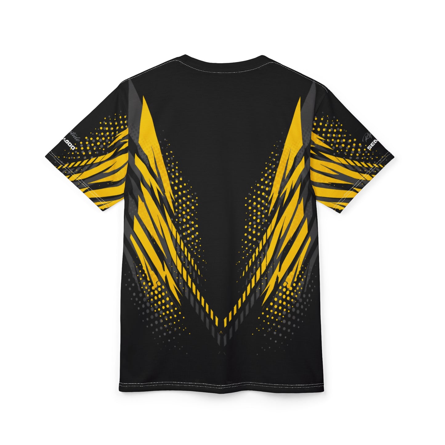 SeaDoo RXTX X-Team Cyber Racing Dri Fit Tee — Millenium Yellow Grey & Black All-Over Print