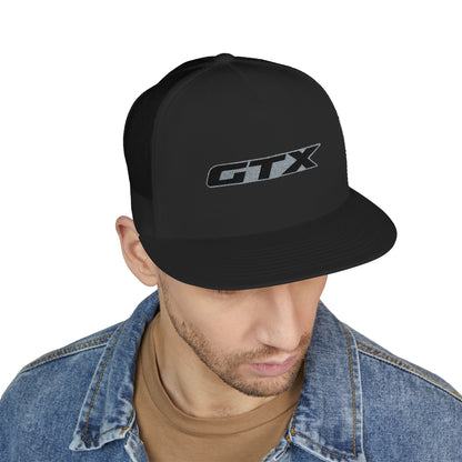 GTX Embroidered Snap Back Trucker Cap - 5-Panel Mesh Hat