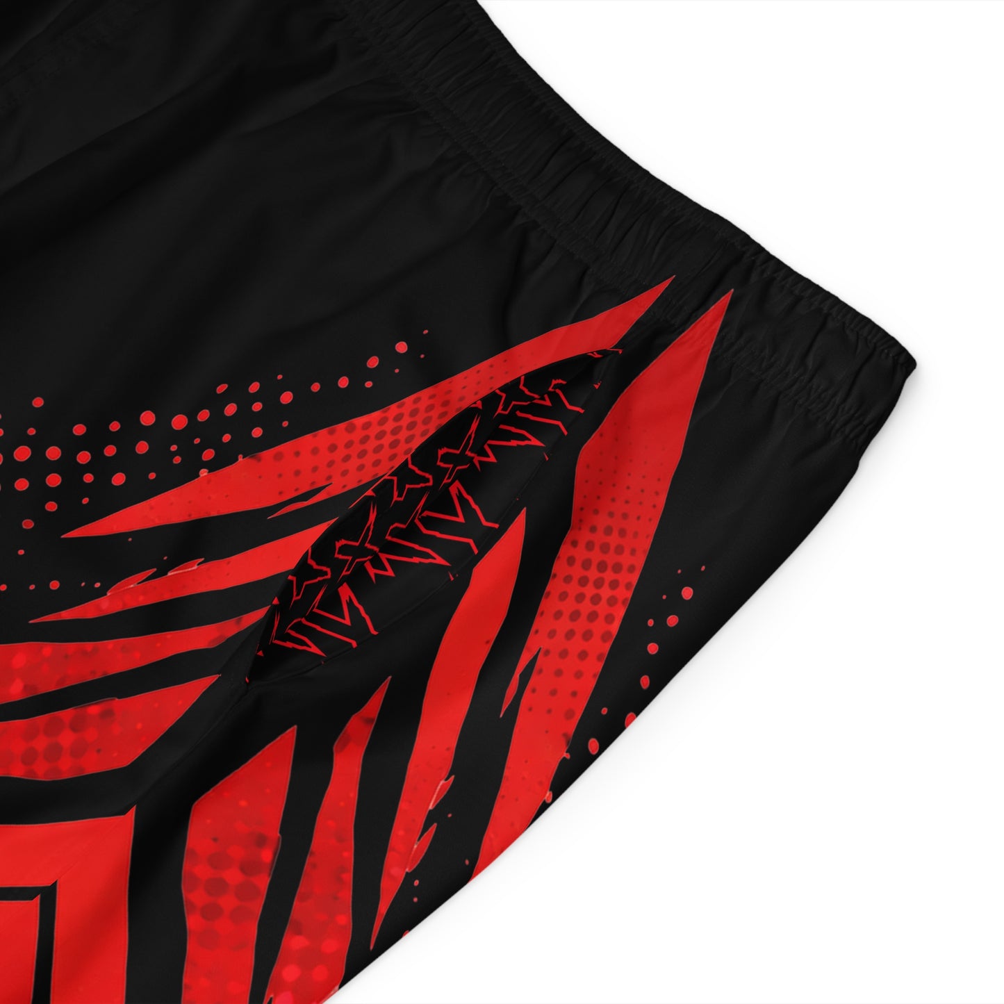SeaDoo RXPX X-Team Men's Black & Red Racing Board Shorts — Athletic Swim Trunks