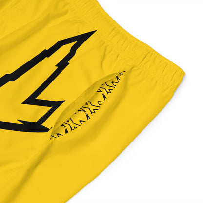 Men's X-Team Performance Board Shorts Loud— Millenium Yellow Beach Swim Trunks