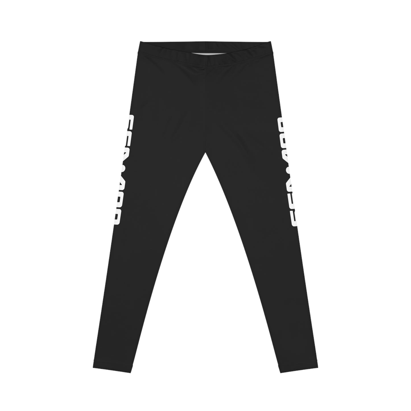 SeaDoo Leggings — Side Script Black Casual Women's Leggings