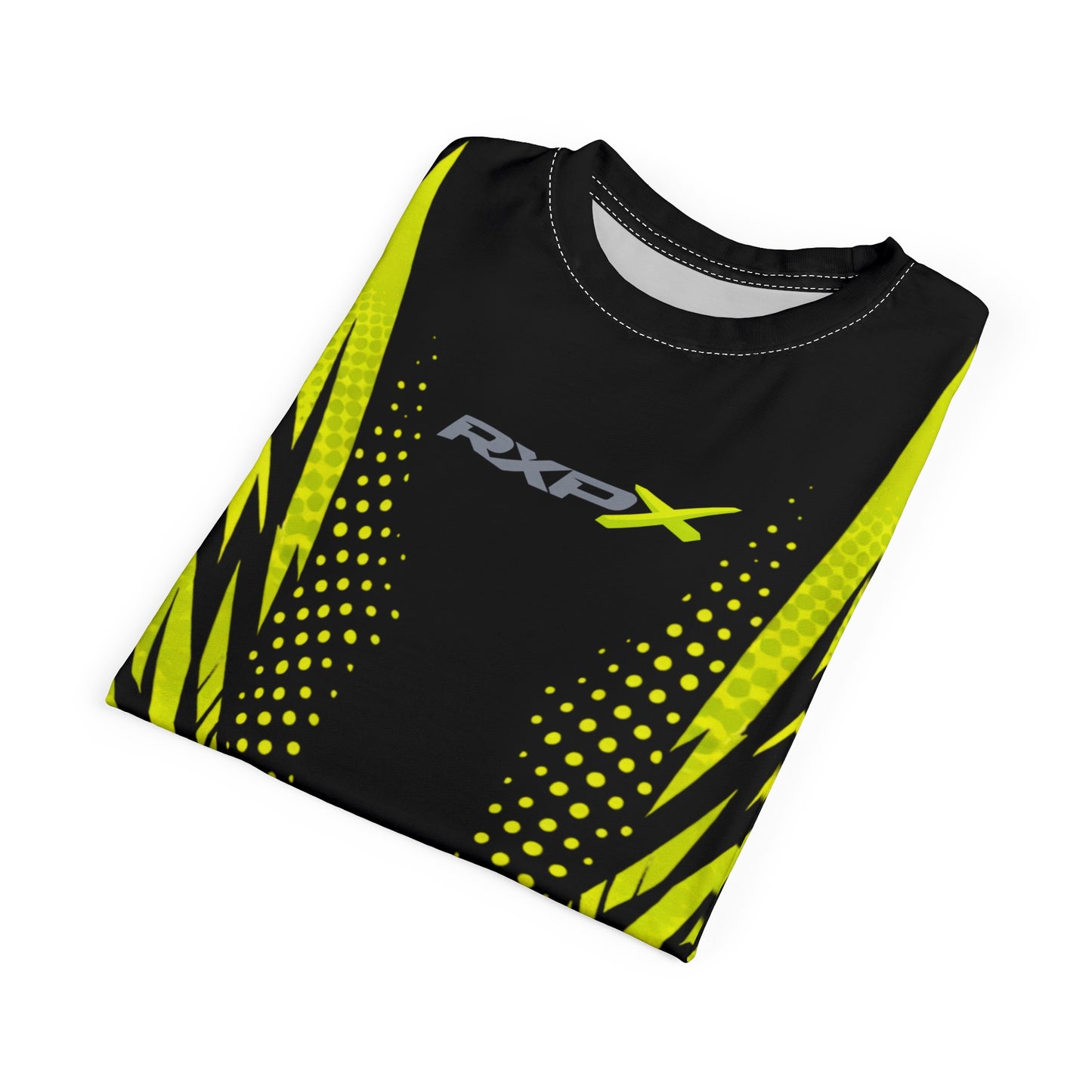 SeaDoo RXPX X-Team Cyber Racing Dri Fit Tee — Manta Green & Black All-Over Print