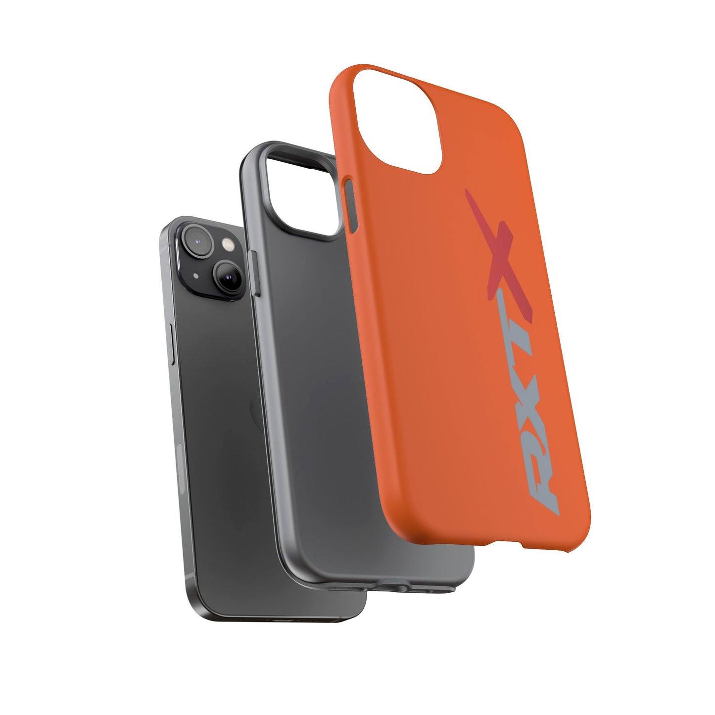 RXTX Tough Phone Case Protective Cover - iPhone Samsung Google Pixel Orange