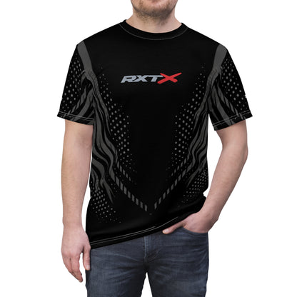 SeaDoo RXTX X-Team Cyber Racing Dri Fit Tee — Grey & Black All-Over Print