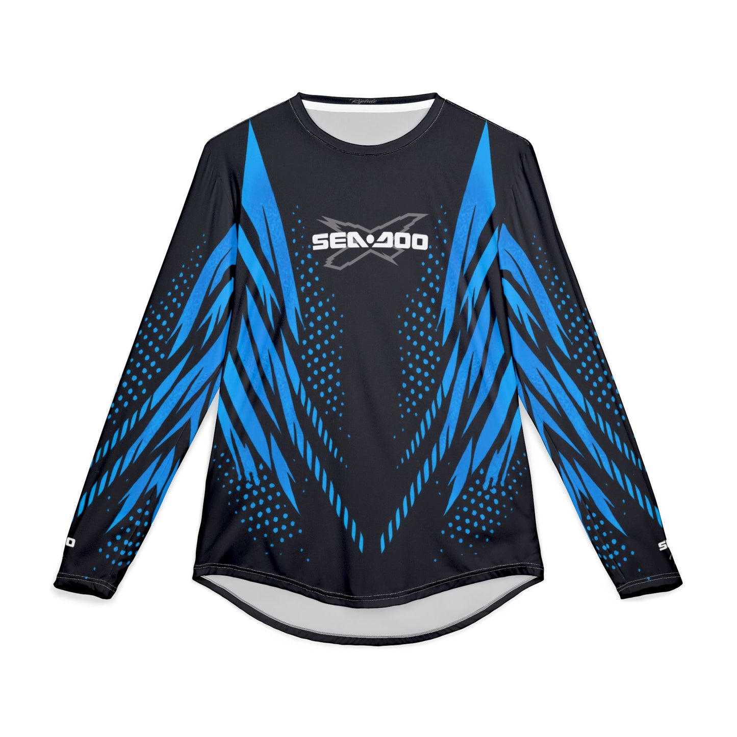 Men's SeaDoo X-Team Performance UPF Protection UV Long Sleeve Shirt — Gulfstream Blue