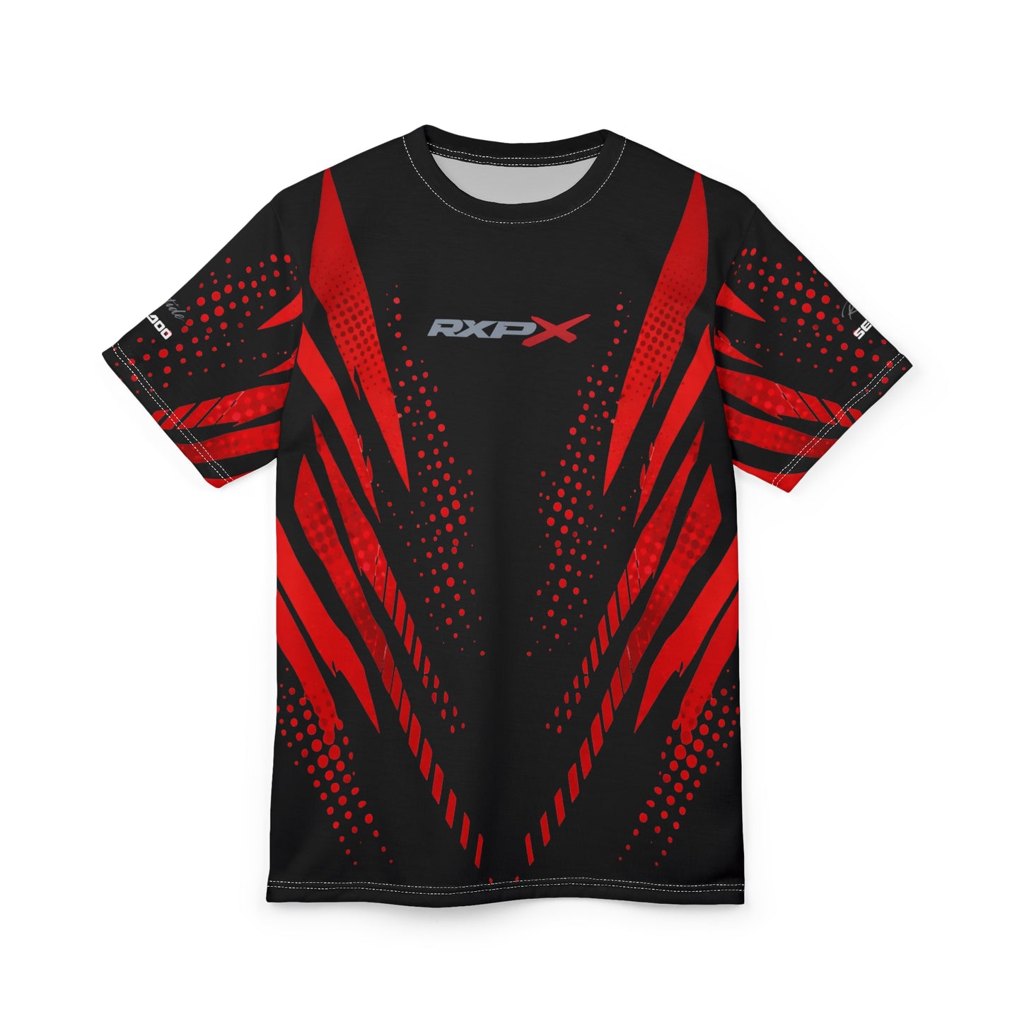 SeaDoo RXPX X-Team Cyber Racing Dri Fit Tee — Red & Black All-Over Print