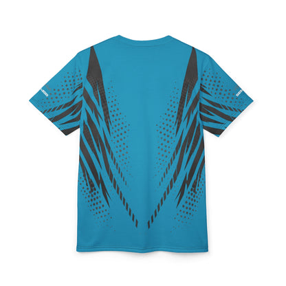 SeaDoo GTX X-Team Cyber Racing Dri Fit Tee — Grey & Teal All-Over Print