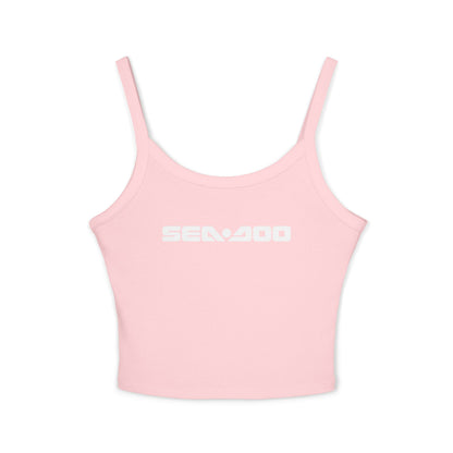 Sea-Doo Sexy 2000 Crop Tank Top — Women’s Spaghetti Strap Graphic Tank