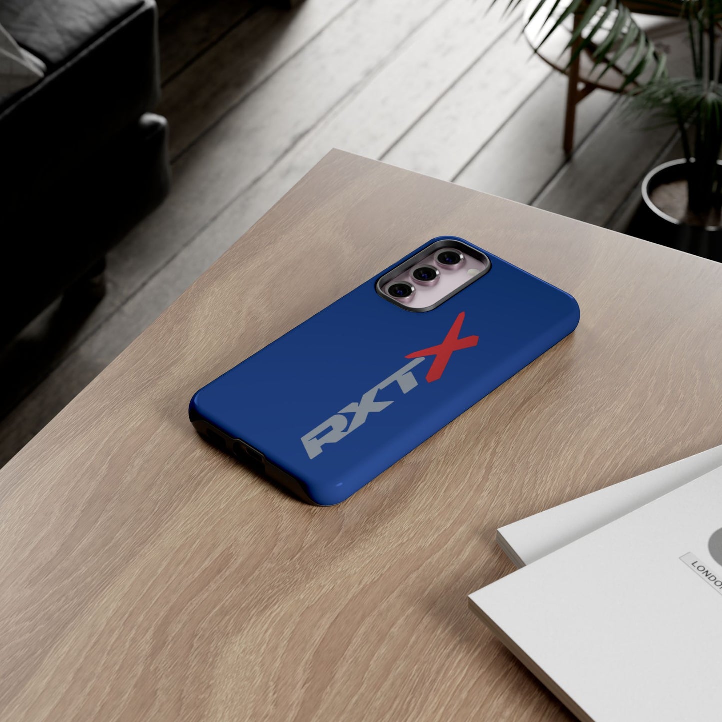 RXTX Tough Phone Case Protective Cover - iPhone Samsung Google Pixel Dark Blue