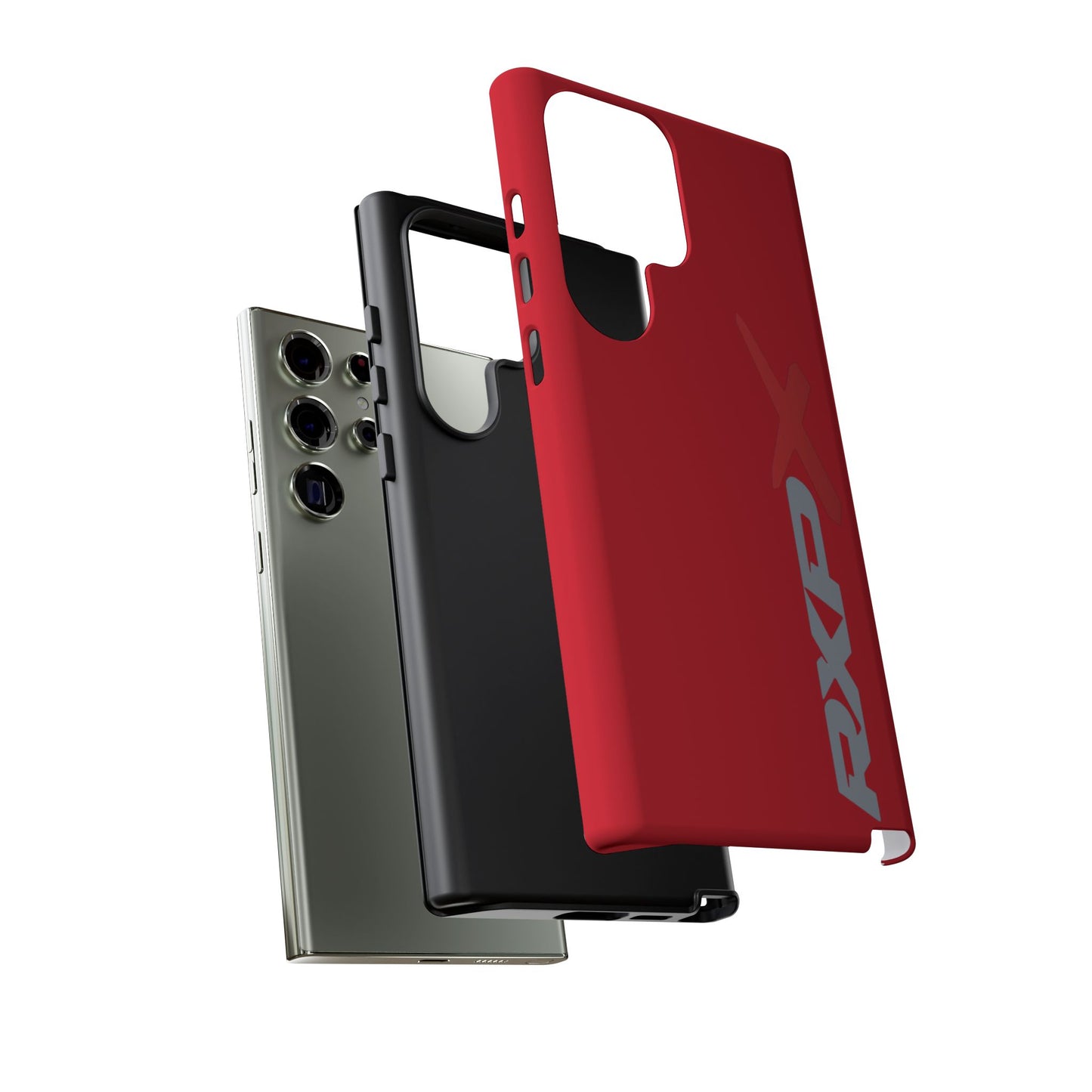 RXPX Tough Phone Case Protective Cover - iPhone Samsung Google Pixel - Red