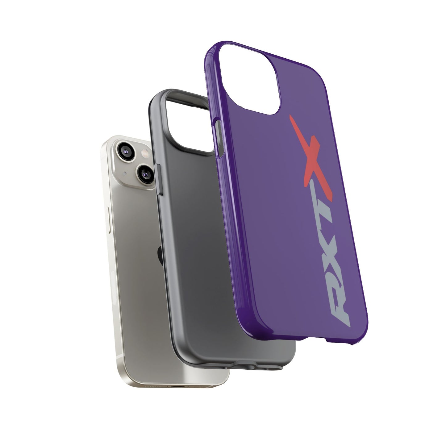RXTX Tough Phone Case Protective Cover - iPhone Samsung Google Pixel Purple