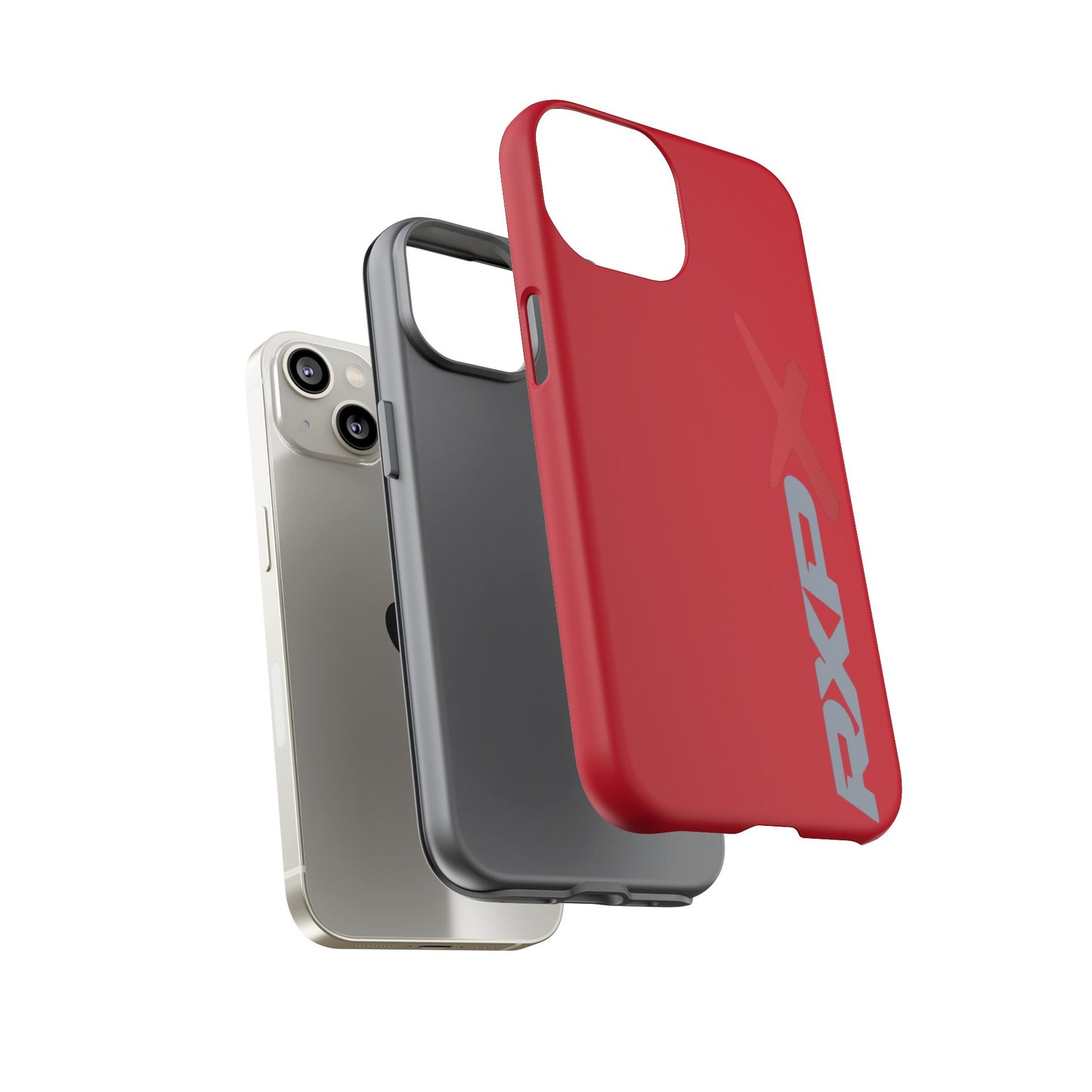 RXPX Tough Phone Case Protective Cover - iPhone Samsung Google Pixel - Red