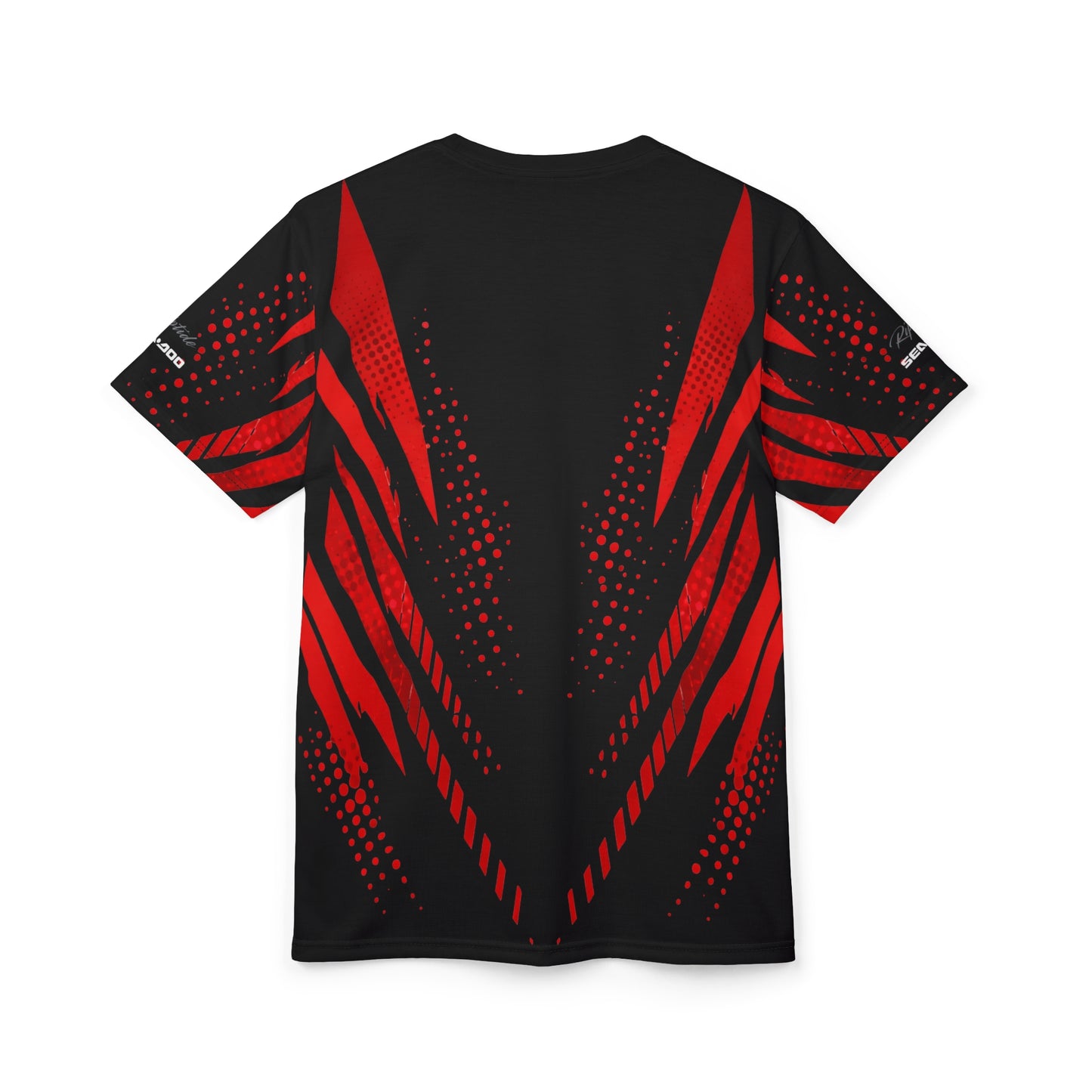 SeaDoo RXPX X-Team Cyber Racing Dri Fit Tee — Red & Black All-Over Print