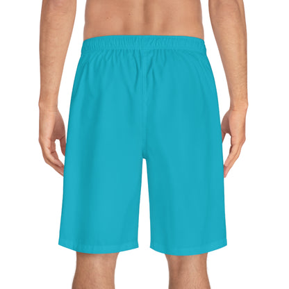 Men's X-Team Performance Board Shorts Loud— Beach Swim Trunks Turquoise