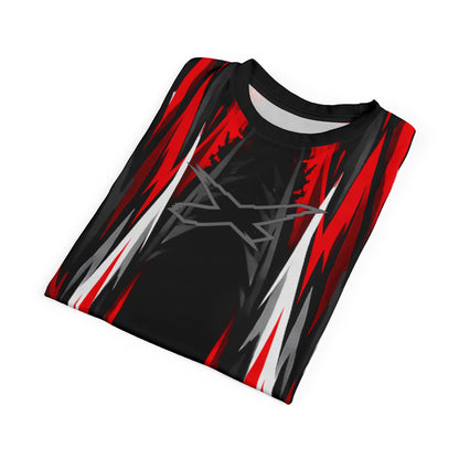 SeaDoo X-Team Racing Graphic Tee — Red & Black All-Over Print