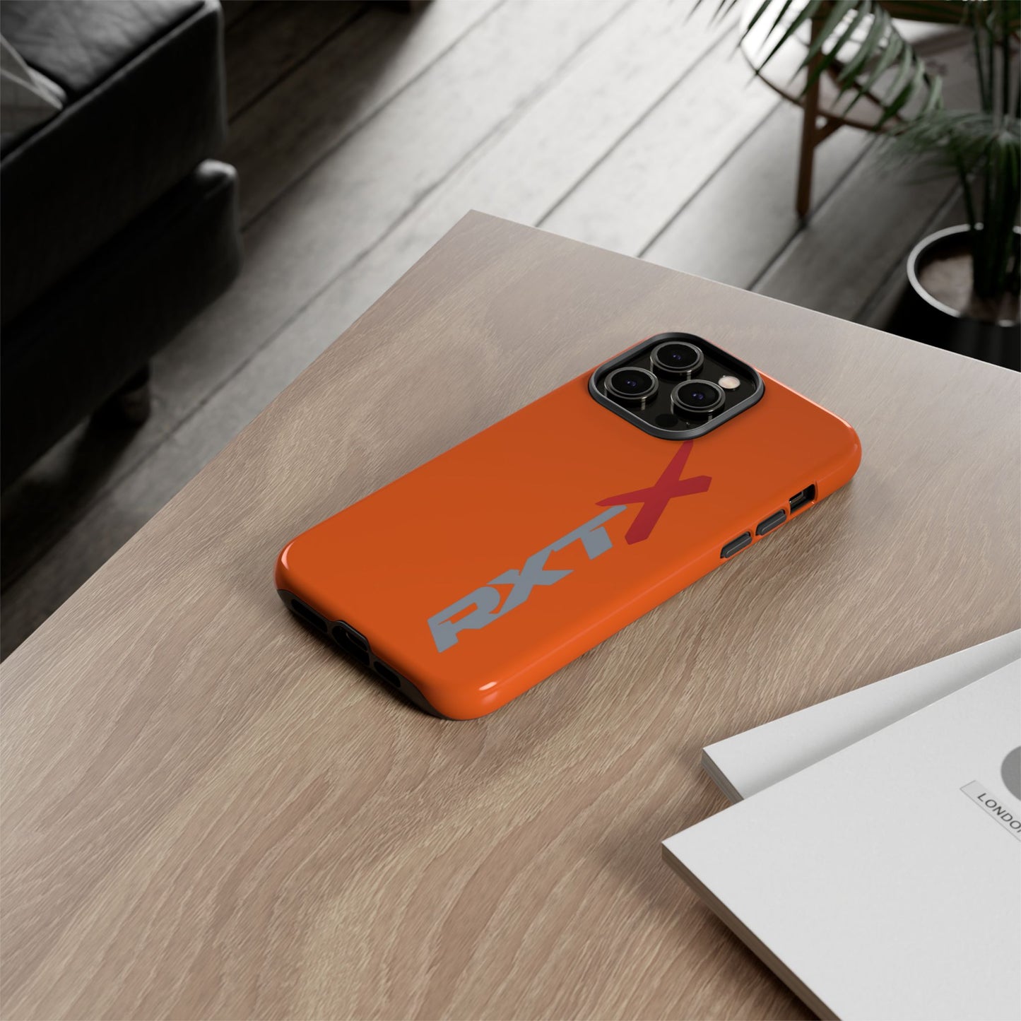 RXTX Tough Phone Case Protective Cover - iPhone Samsung Google Pixel Orange
