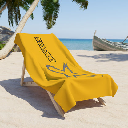 X-Team Performance Surf Beach Towel — Pool & Beach Towel Yellow/Steel