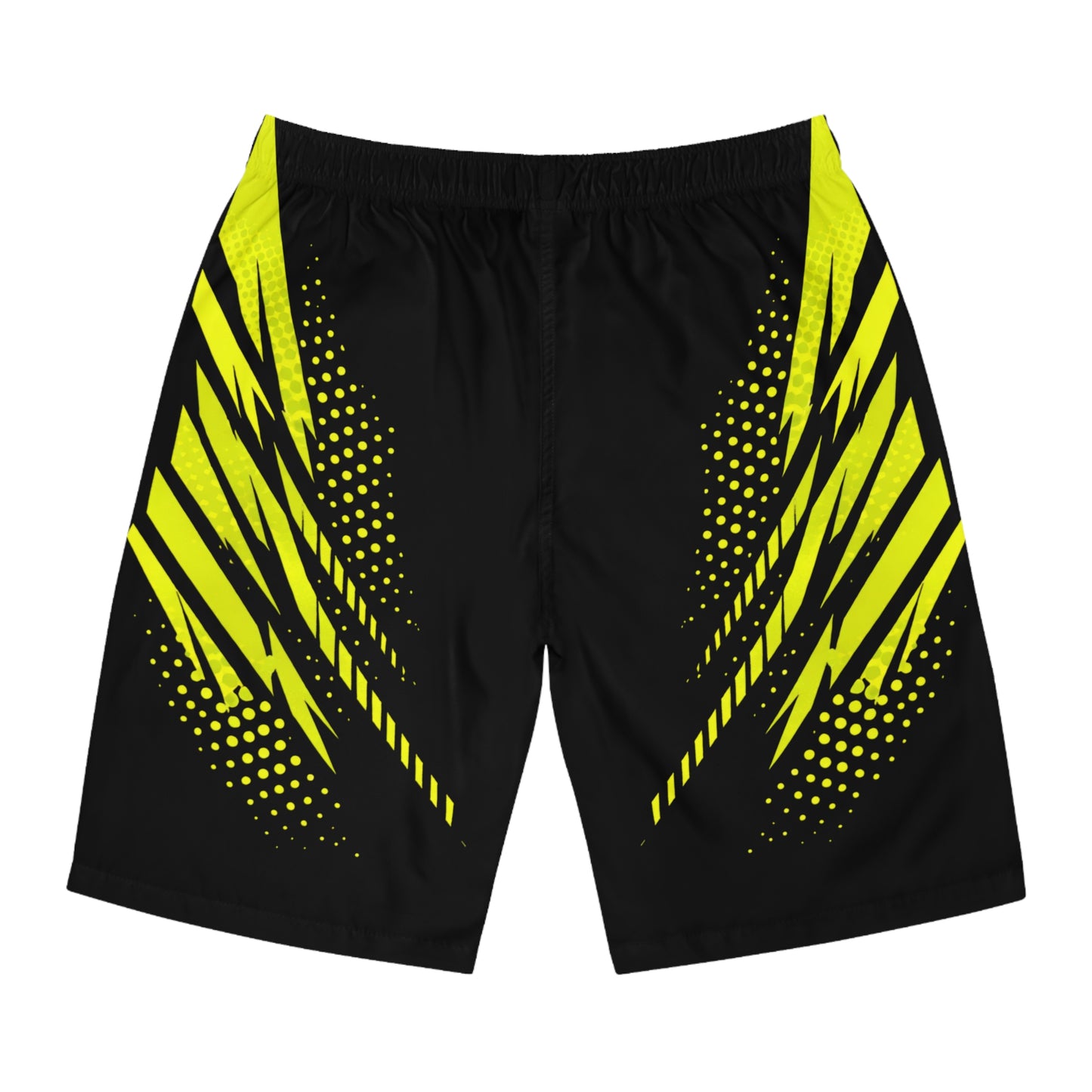 SeaDoo RXPX X-Team Men's Black & Manta Green Racing Board Shorts — Athletic Swim Trunks
