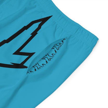 Men's X-Team Performance Board Shorts Loud— Beach Swim Trunks Turquoise