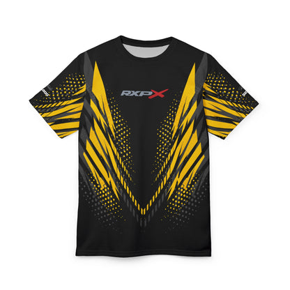 SeaDoo RXPX X-Team Cyber Racing Dri Fit Tee — Millenium Yellow Grey & Black All-Over Print