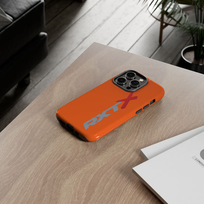 RXTX Tough Phone Case Protective Cover - iPhone Samsung Google Pixel Orange