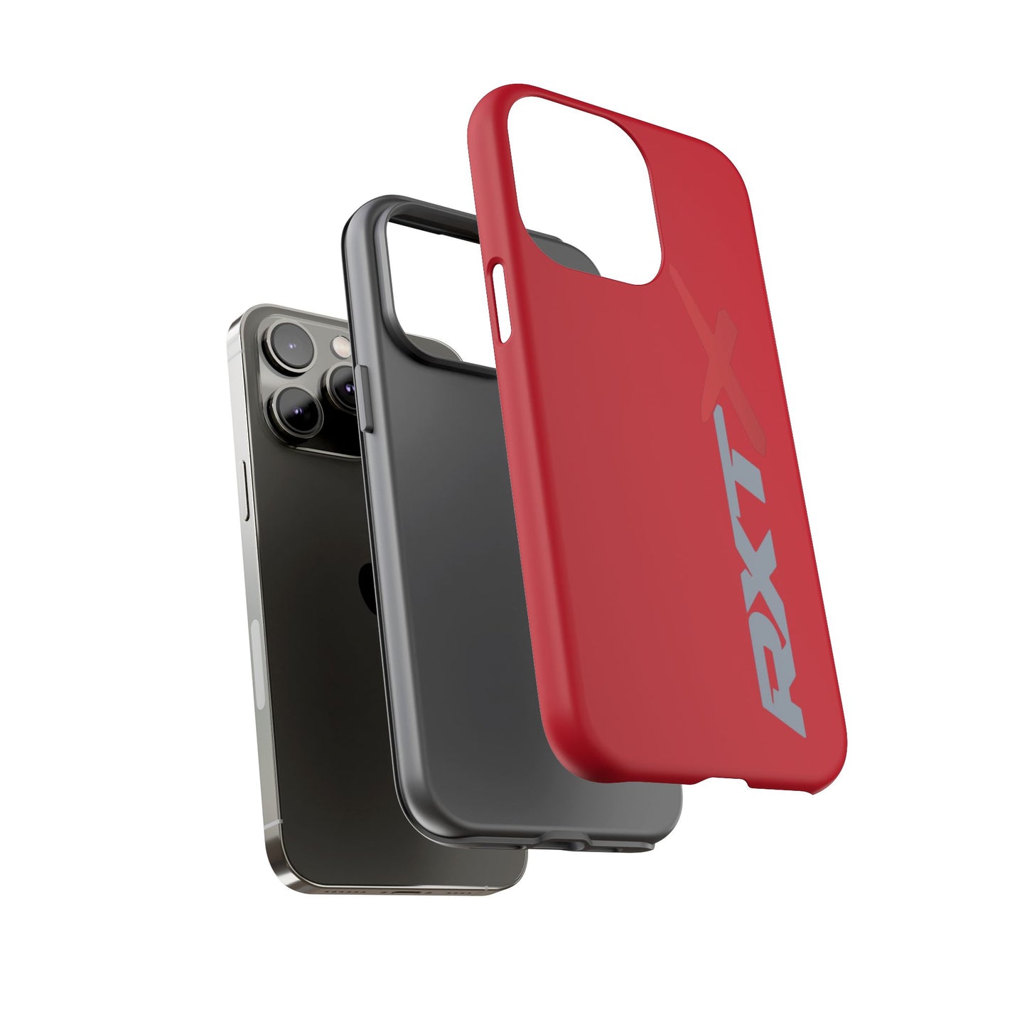 RXTX Tough Phone Case Protective Cover - iPhone Samsung Google Pixel Red