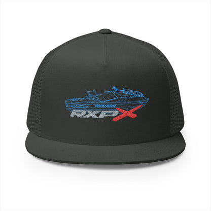 Sea-Doo RXPX Outline Embroidered Trucker Hat — Silhouette Blue