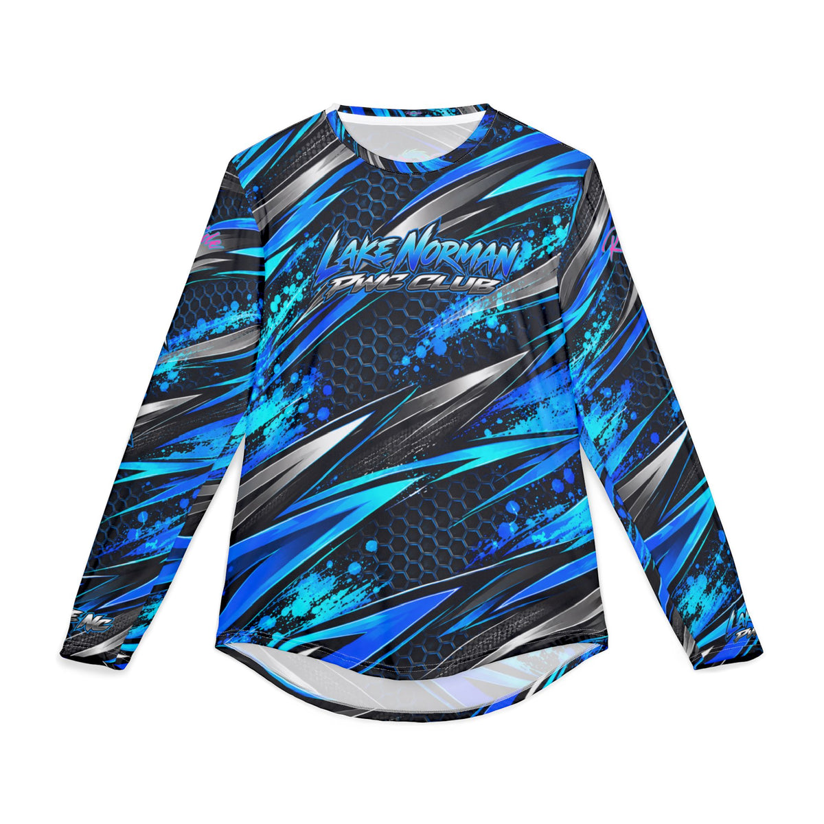 Lake Norman PWC Club Performance UV Long Sleeve Shirt Blue
