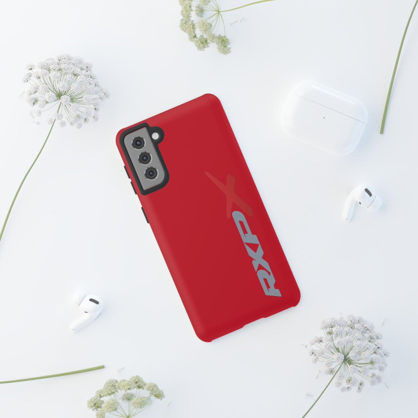 RXPX Tough Phone Case Protective Cover - iPhone Samsung Google Pixel - Red