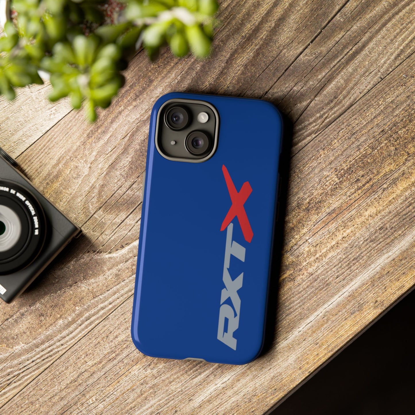 RXTX Tough Phone Case Protective Cover - iPhone Samsung Google Pixel Dark Blue