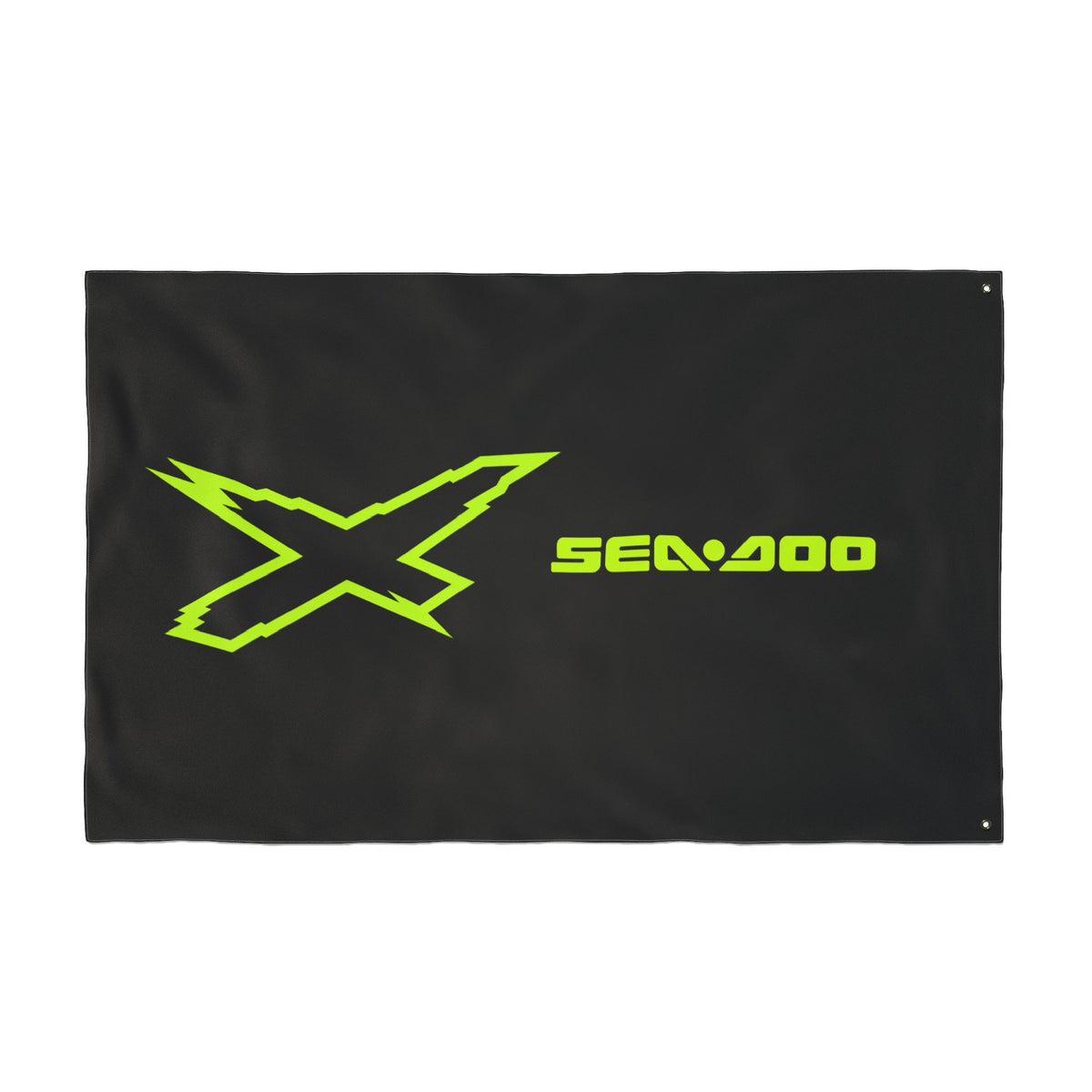 Sea‑Doo X-Team Performance Flag — Double‑Sided Manta Green Watersports Banner