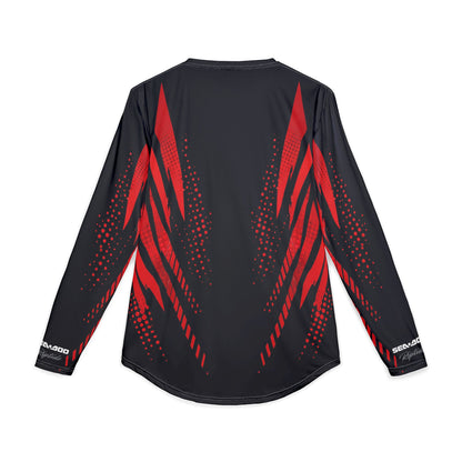 Men's SeaDoo RXTX X-Team Performance UPF Protection UV Long Sleeve Shirt — Red