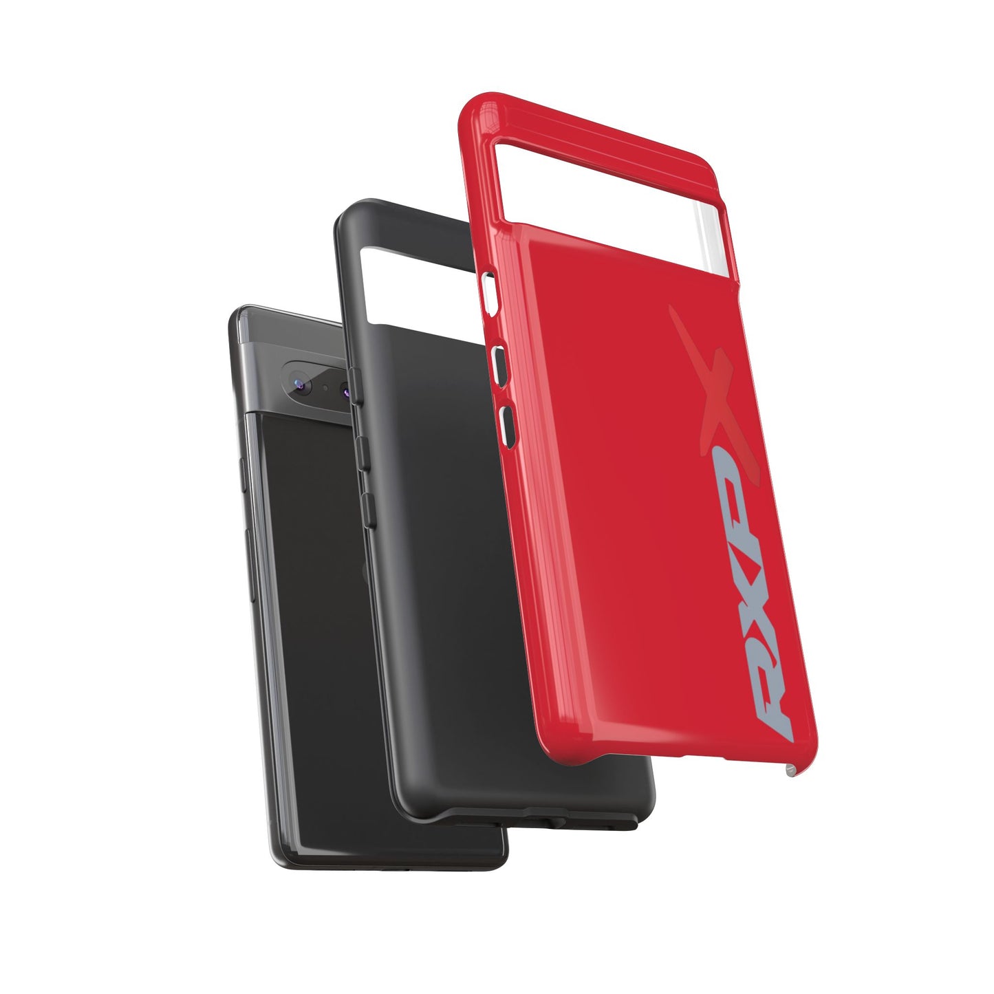 RXPX Tough Phone Case Protective Cover - iPhone Samsung Google Pixel - Red
