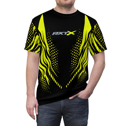 SeaDoo RXTX X-Team Cyber Racing Dri Fit Tee — Manta Green & Black All-Over Print