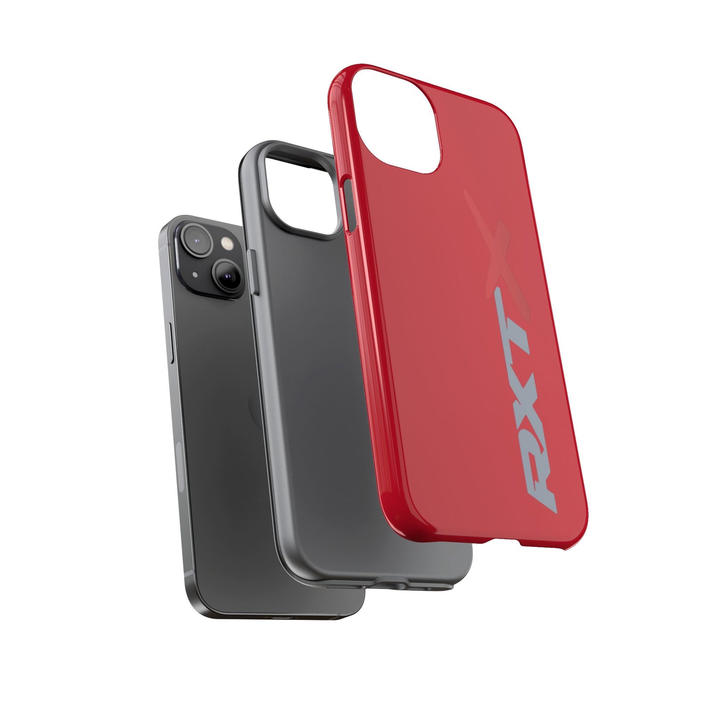 RXTX Tough Phone Case Protective Cover - iPhone Samsung Google Pixel Red