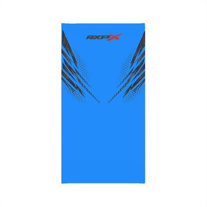 SeaDoo RXPX Racing Neck Gaiter — Gulfstream Blue & Carbon Fiber Midweight Face Shield Mask
