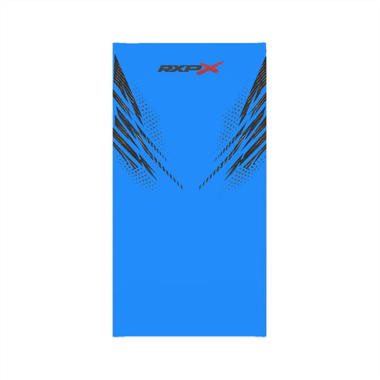 SeaDoo RXPX Racing Neck Gaiter — Gulfstream Blue & Carbon Fiber Midweight Face Shield Mask